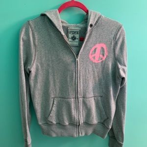 Pink Victoria’s Secret Zip Up Hoodie